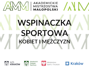 AMM: Wspinaczka sportowa - I rzut, Kraków 10.12.2022 r.